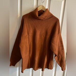 FREE PEOPLE Burnt Orange Turtleneck